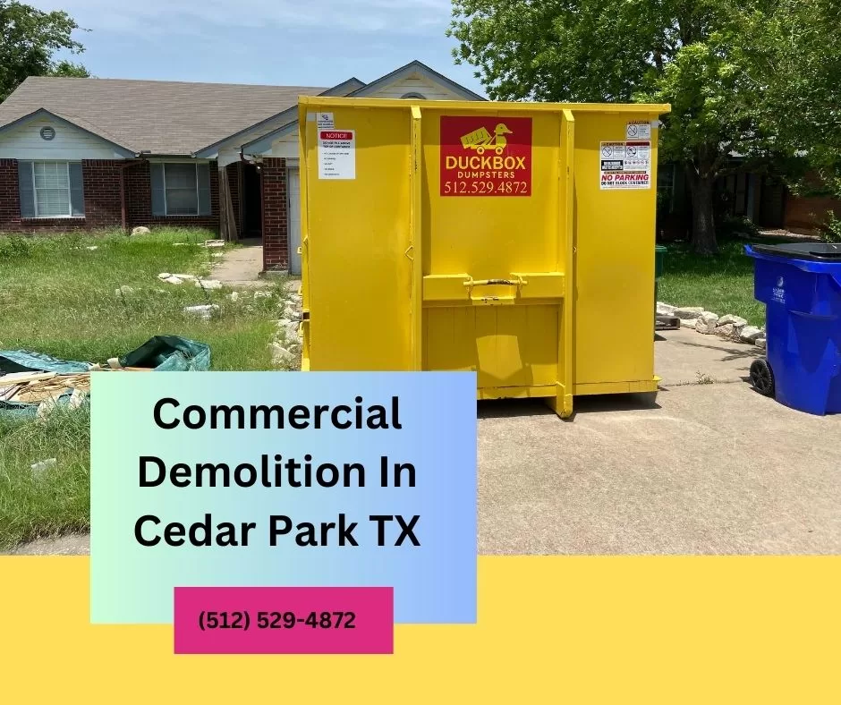 Commercial Demolition In Cedar Park TX