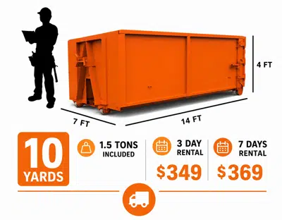 10 yard dumpster